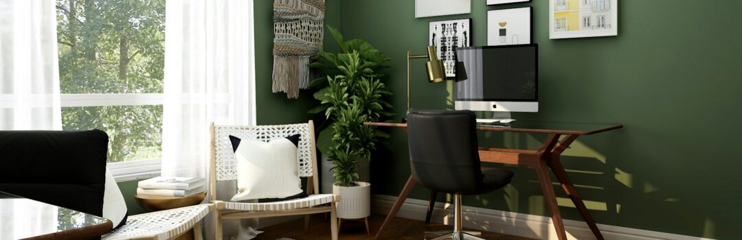 black and white chairs and table